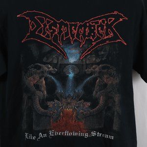 Dismember Like An Everflowing Stream 1991 Power Metal Short Sleeve Black Tee L